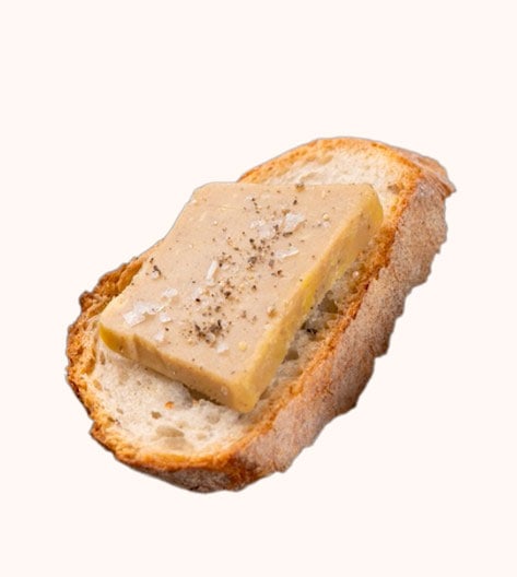 Toast de foi green, une alternative 100% vegan au foie gras